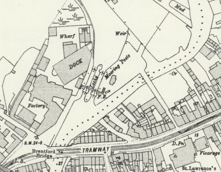 OS map, survey 1912, published 1915