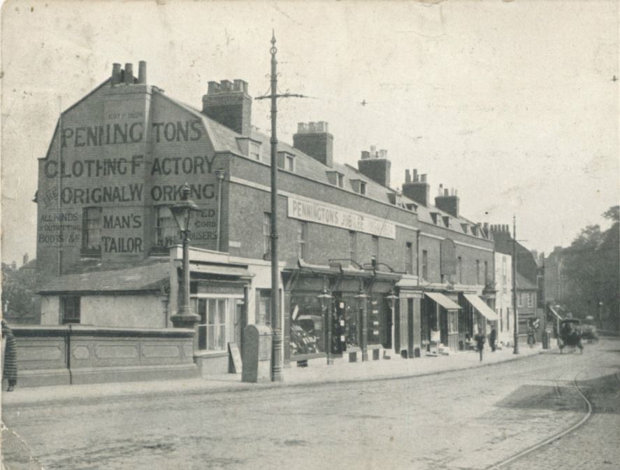 Penningtons and other shops by Brentford Bridge
