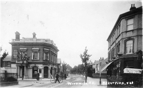 View of Windmill Road and The Globe, Brentford