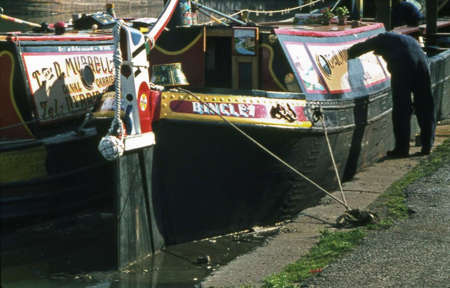 Bingley & Towcester narrowboat at Brentford Dock