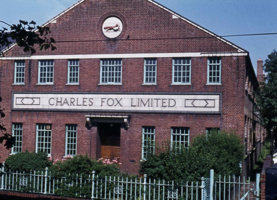 Frontage of the Charles Fox factory