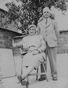 Doris Frances Sansom and her father