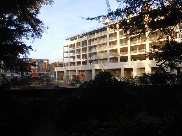 November 2021 view from Augustus Close