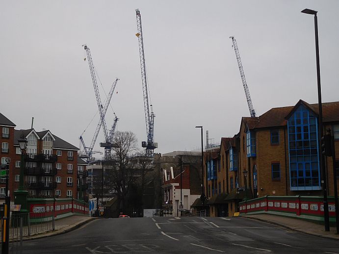 January 2022 view from approach to Brentford Bridge