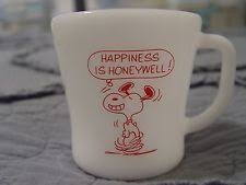 Happiness is Honeywell mug incorporating Snoopy, design by Charles.M.Schultz