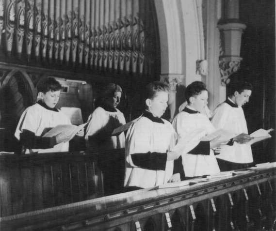 St Paul's choir inside the church