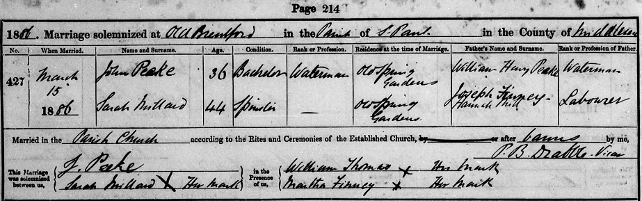 Marriage certificate