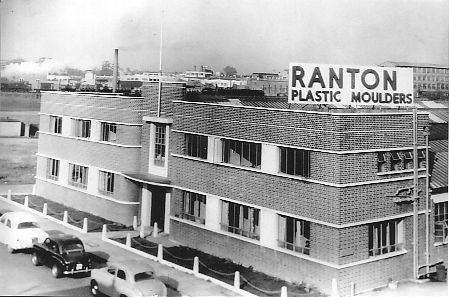 Art Deco brick building 'Ranton Plastic Moulders'